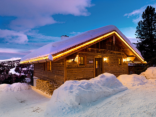 Chalet Sonja in der blauen Stunde